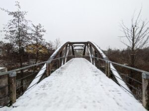 Marchfeldkanal im Winter