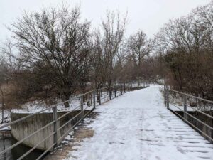 Marchfeldkanal im Winter