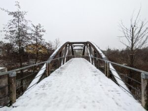 Marchfeldkanal im Winter