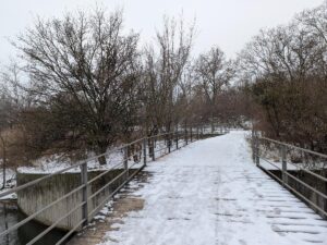 Marchfeldkanal im Winter