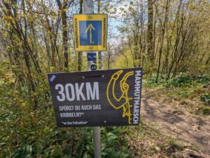 30 km waren geschafft kurz vor der Jägerwiese